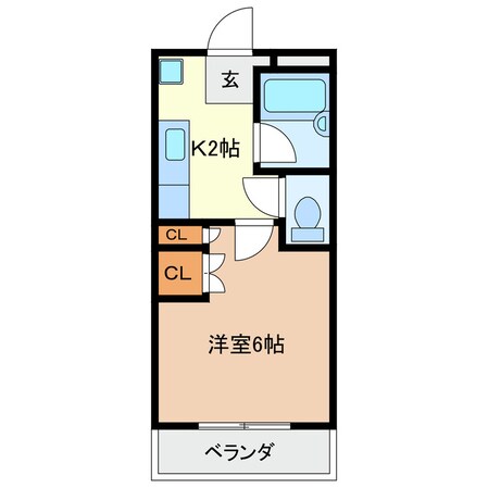 ラビットハイツの物件間取画像